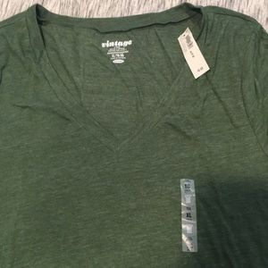 Brand New Green V-Neck Tee Shirt